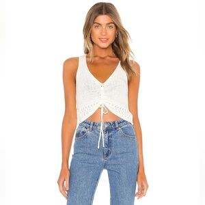 Revolve superdown Ruched Knit Top